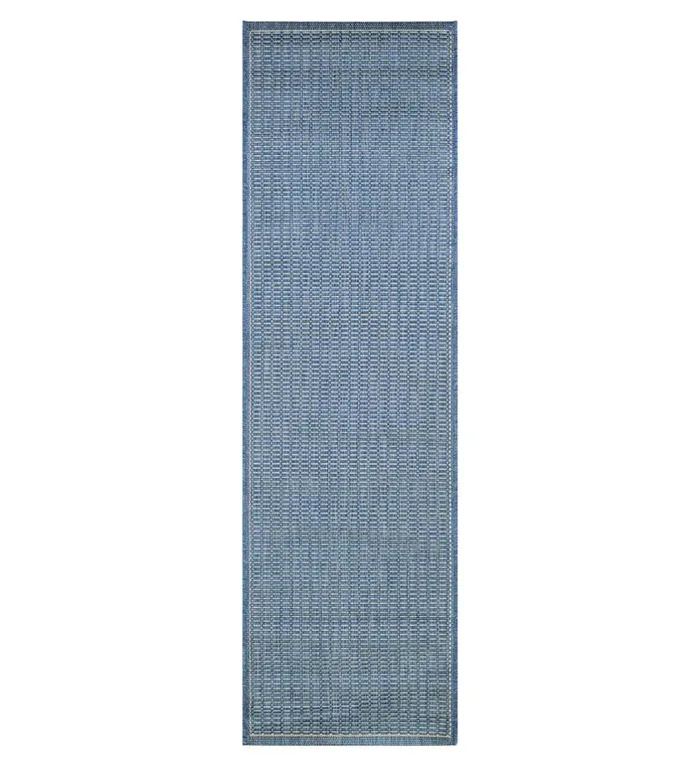 Indoor Living Veranda Textured IndoorOutdoor Polypropylene Rug 20393034 X 110399034 Runner 8211 Black Plow and Hearth Synthetic Rugs