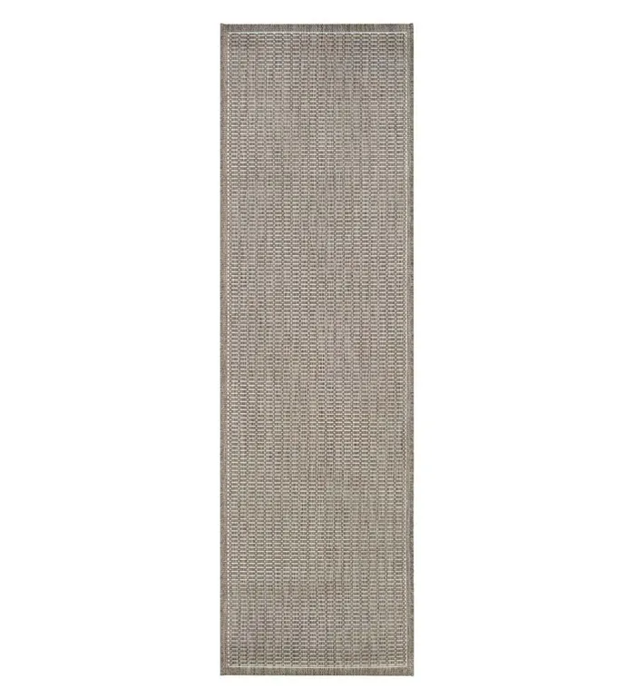 Indoor Living Veranda Textured IndoorOutdoor Polypropylene Rug 20393034 X 110399034 Runner 8211 Black Plow and Hearth Synthetic Rugs