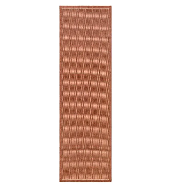 Indoor Living Veranda Textured IndoorOutdoor Polypropylene Rug 20393034 X 110399034 Runner 8211 Black Plow and Hearth Synthetic Rugs