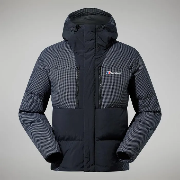 Insulated Men Berghaus Sabber Down Hooded Jacket 8211 Black