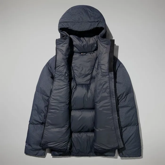 Insulated Men Berghaus Sabber Down Hooded Jacket 8211 Black