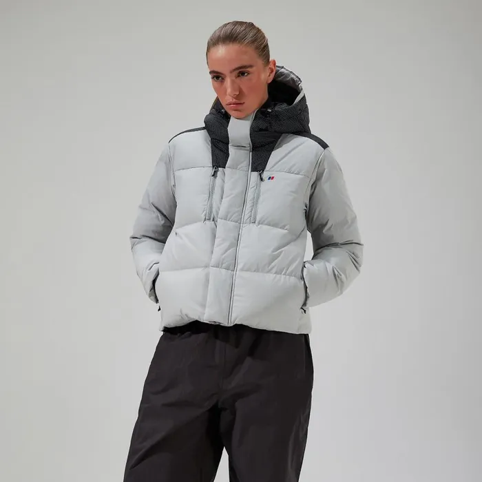 Insulated Women Berghaus Saffren Hooded Down Insulated Jacket 8211 GreyBlack