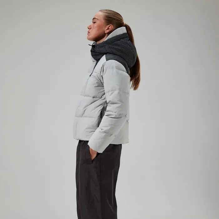 Insulated Women Berghaus Saffren Hooded Down Insulated Jacket 8211 GreyBlack