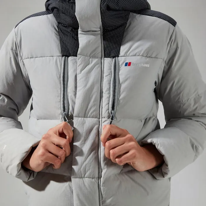 Insulated Women Berghaus Saffren Hooded Down Insulated Jacket 8211 GreyBlack