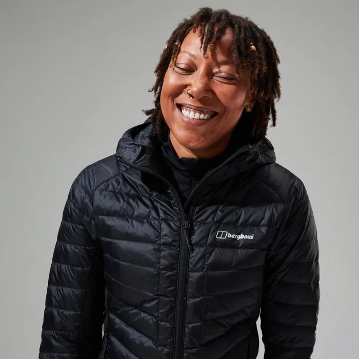 Insulated Women Berghaus Tephra 20 Hooded Insulated Jacket Black