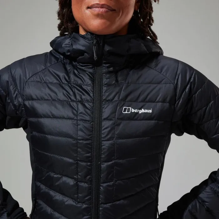 Insulated Women Berghaus Tephra 20 Hooded Insulated Jacket Black