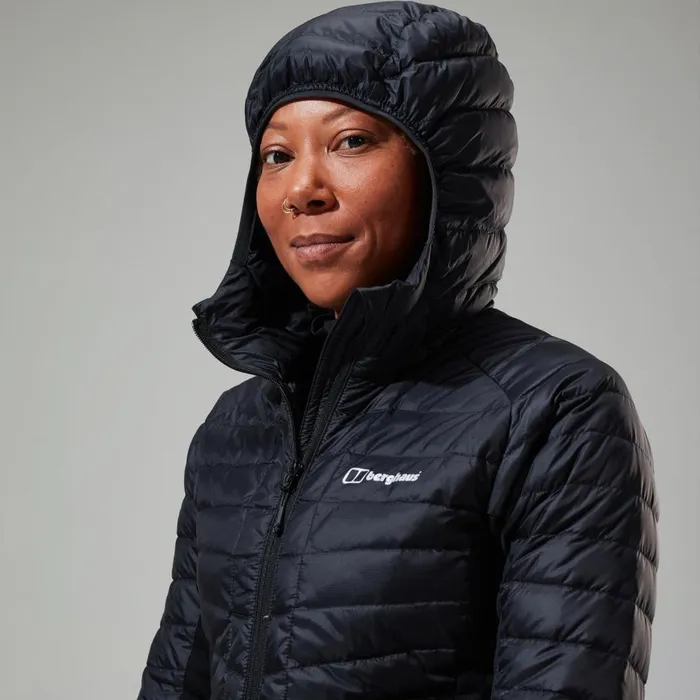 Insulated Women Berghaus Tephra 20 Hooded Insulated Jacket Black