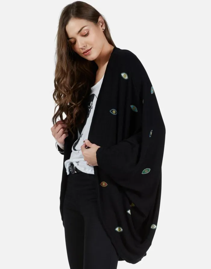 Isla Bead Eyes Black Women Lauren Moshi Sweaters and Knits