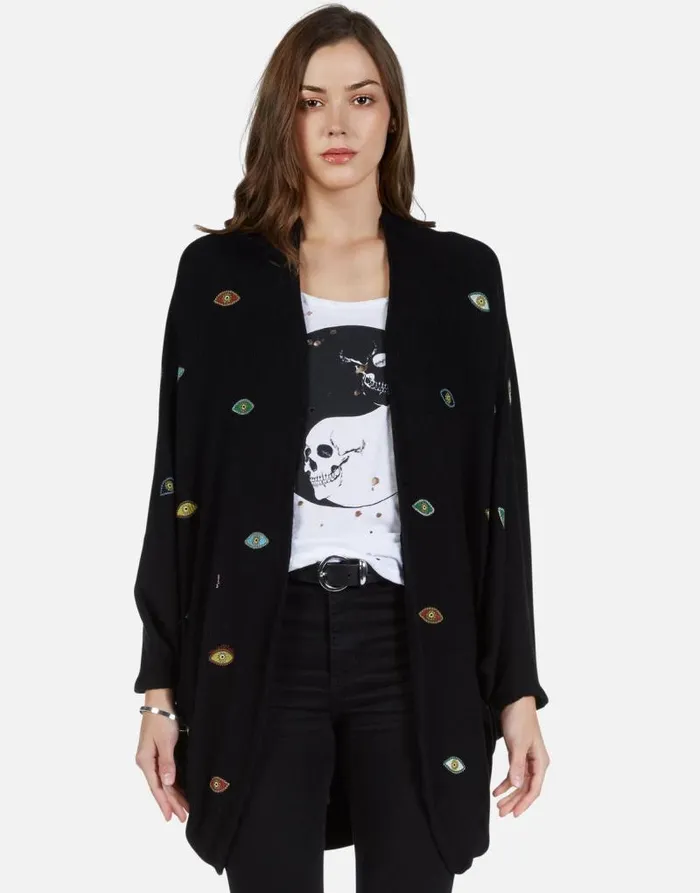 Isla Bead Eyes Black Women Lauren Moshi Sweaters and Knits