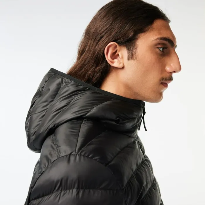 Jackets and Coats Men Lacoste Men039s Quilted Jacket Black 031