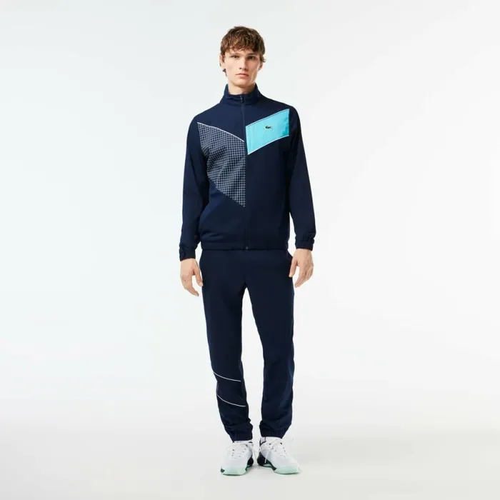 Jackets and Coats Men Lacoste Men039s Stretch Fabric Tennis Sweatsuit Navy Blue Blue White Rig Jackets and Coats Men Lacoste Men039s Stretch Fabric Tennis Sweatsuit Navy Blue Blue White Rig