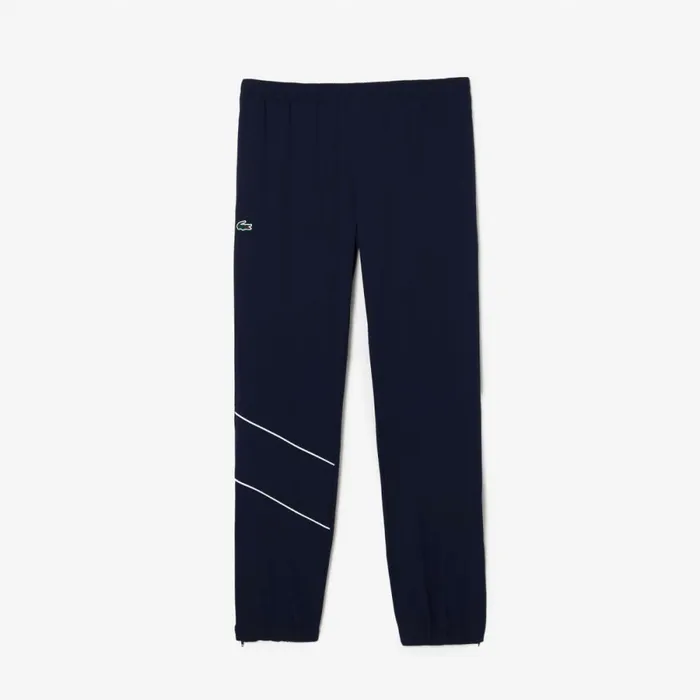 Jackets and Coats Men Lacoste Men039s Stretch Fabric Tennis Sweatsuit Navy Blue Blue White Rig