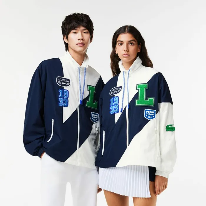 Jackets and Coats MenWomen Lacoste Lacoste X EleVen By Venus Oversized Track Jacket White Navy Blue Ev0 Jackets and Coats MenWomen Lacoste Lacoste X EleVen By Venus Oversized Track Jacket White Navy Blue Ev0