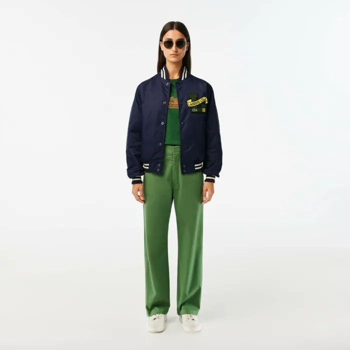 Jackets and Coats MenWomen Lacoste Unisex Bomber Jacket Navy Blue 166