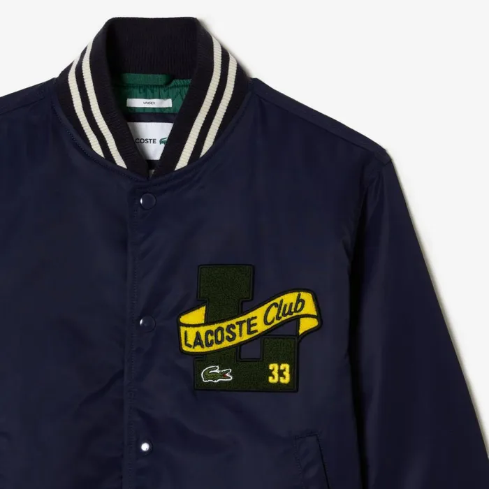 Jackets and Coats MenWomen Lacoste Unisex Bomber Jacket Navy Blue 166