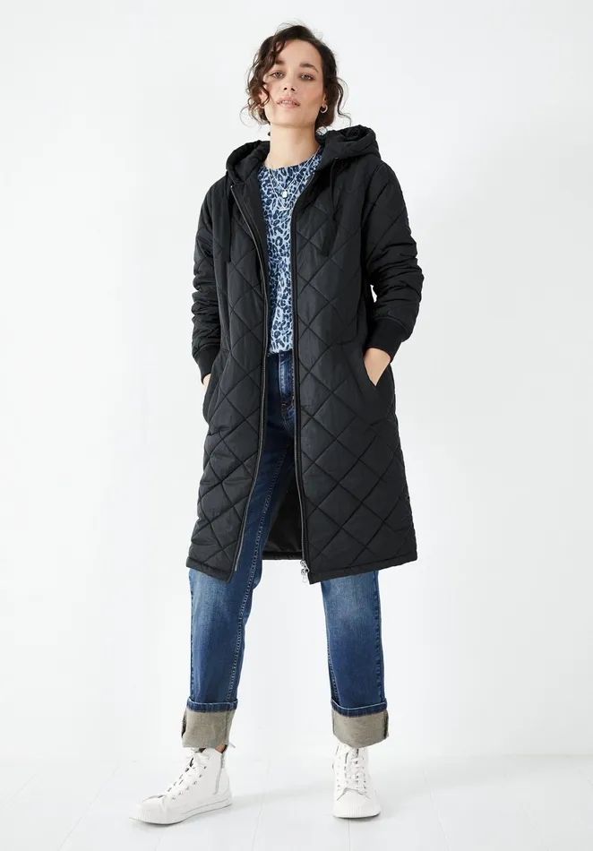 Jackets and Coats Women Hush Delta Quilted Parka Black