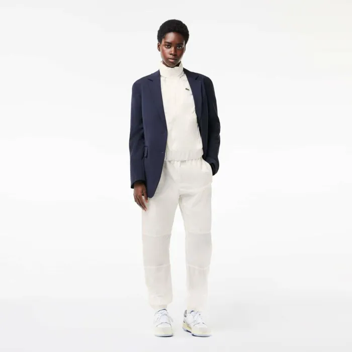 Jackets and Coats Women Lacoste Women039s Nylon Track Jacket White 70v