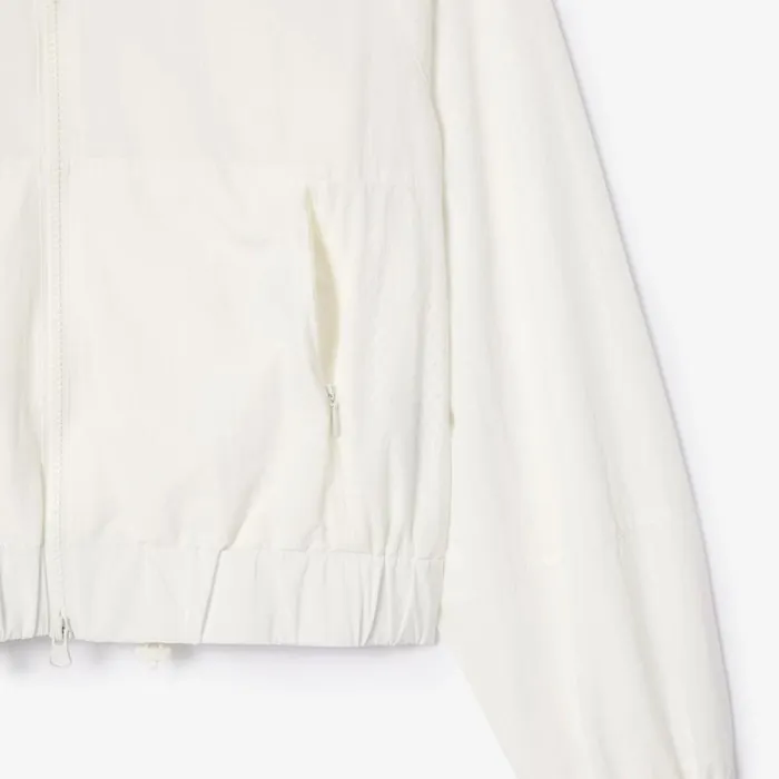 Jackets and Coats Women Lacoste Women039s Nylon Track Jacket White 70v