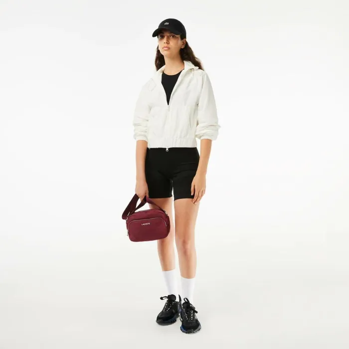 Jackets and Coats Women Lacoste Women039s Short ZipUp Jacket White 70v