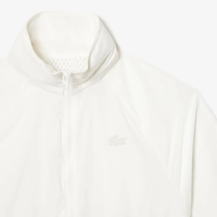 Jackets and Coats Women Lacoste Women039s Short ZipUp Jacket White 70v