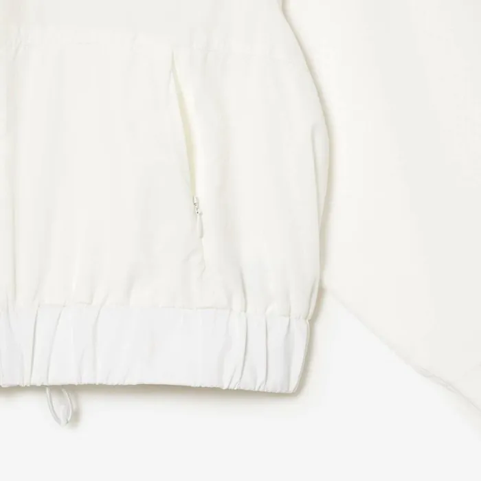 Jackets and Coats Women Lacoste Women039s Short ZipUp Jacket White 70v