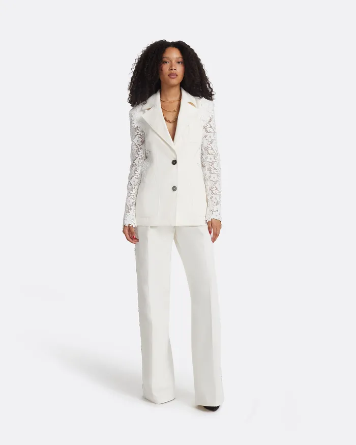 Jackets and Coats Women Safiyaa Cannis Ivory Jacket Ivory