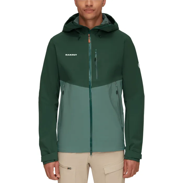 Jackets and Vests Men Mammut Alto Guide HS Hooded Jacket Dark Jadewoods