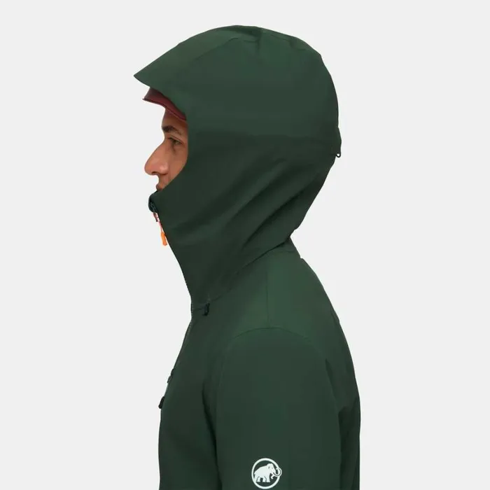 Jackets and Vests Men Mammut Alto Guide HS Hooded Jacket Dark Jadewoods