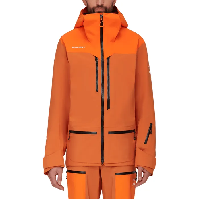 Jackets and Vests Men Mammut Eiger Free Pro HS Hooded Jacket Solar Dustarumita