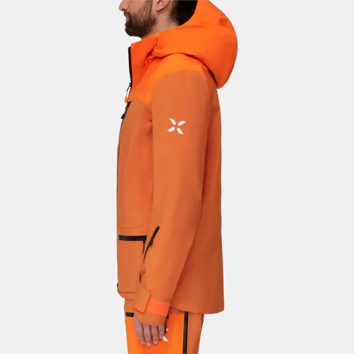 Jackets and Vests Men Mammut Eiger Free Pro HS Hooded Jacket Solar Dustarumita