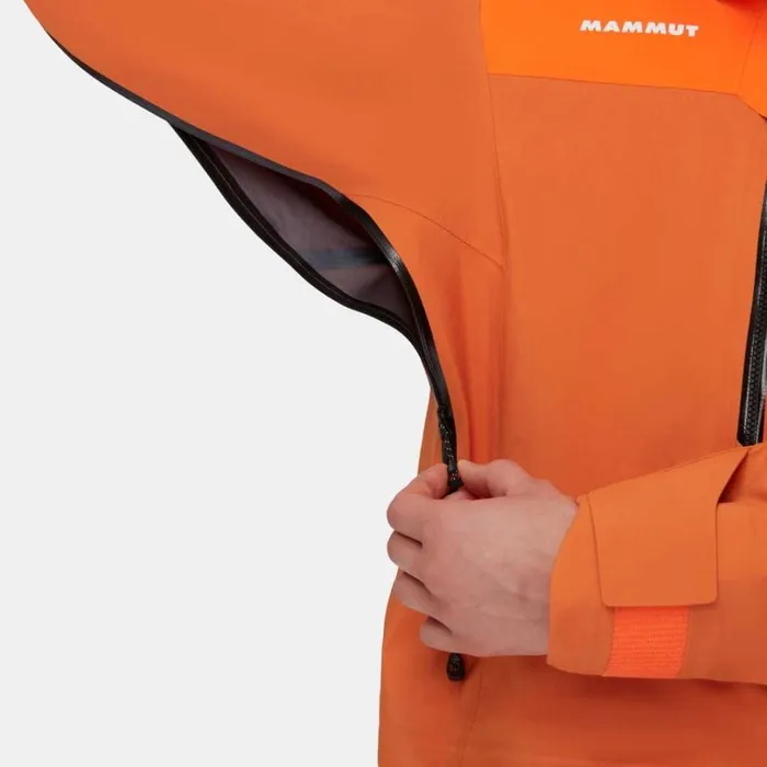 Jackets and Vests Men Mammut Eiger Free Pro HS Hooded Jacket Solar Dustarumita
