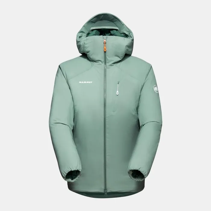 Jackets and Vests Women Mammut Rime IN Flex Hooded Jacket Jade