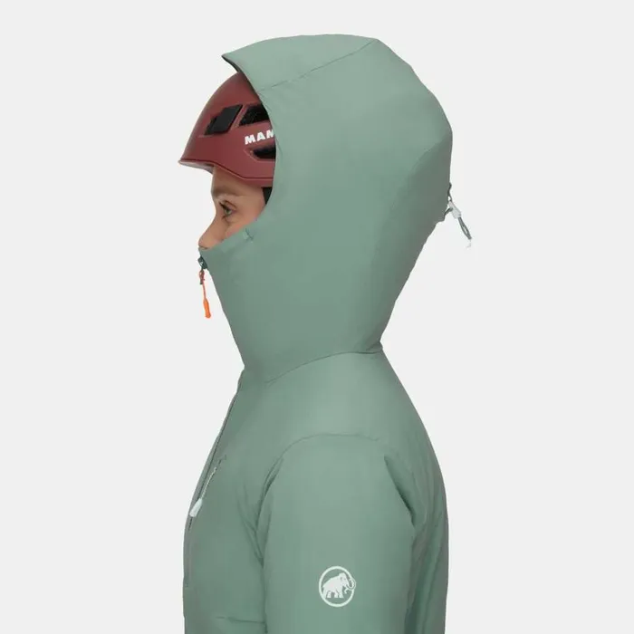 Jackets and Vests Women Mammut Rime IN Flex Hooded Jacket Jade
