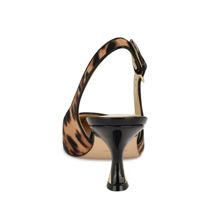 Jannit Pointy Toe Slingback Pumps Leopard Women Nine West Heels Jannit Pointy Toe Slingback Pumps Leopard Women Nine West Heels