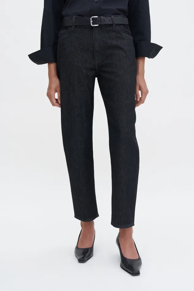 Jeans Tapered Jeans Black Wash filippak Women