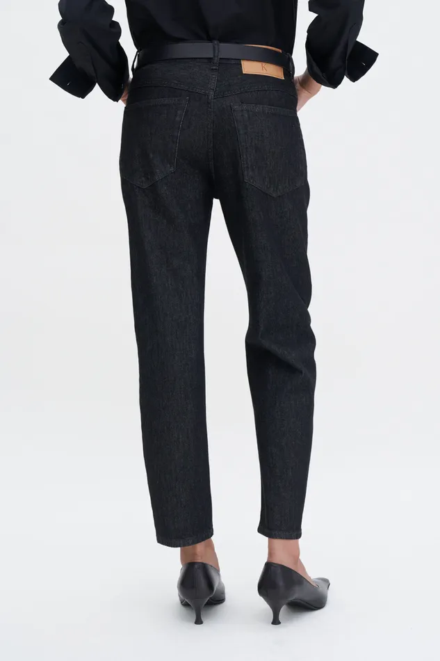 Jeans Tapered Jeans Black Wash filippak Women Jeans Tapered Jeans Black Wash filippak Women