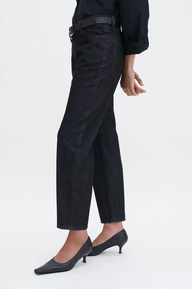 Jeans Tapered Jeans Black Wash filippak Women Jeans Tapered Jeans Black Wash filippak Women