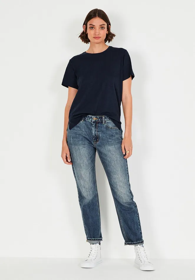 Jeans Women Hush Boyfriend Jeans Vintage Wash Blue