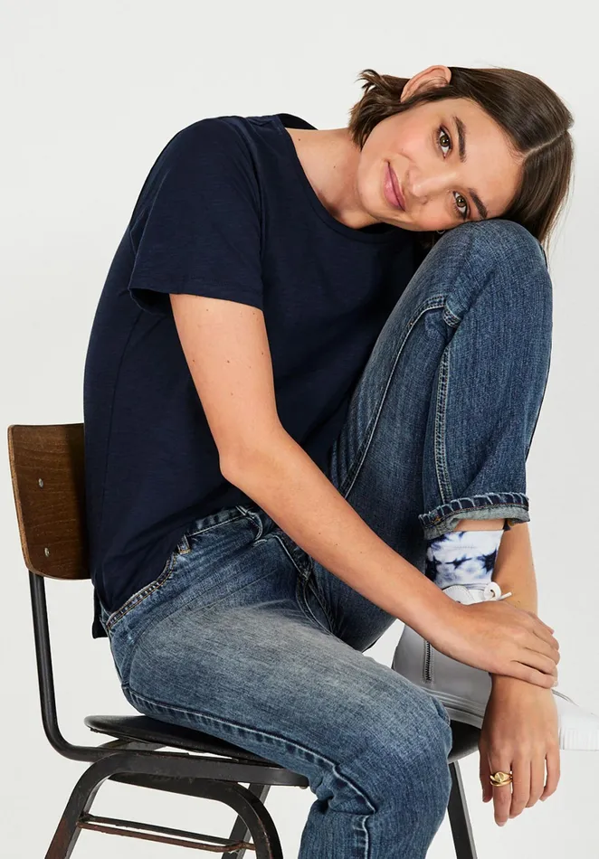 Jeans Women Hush Boyfriend Jeans Vintage Wash Blue
