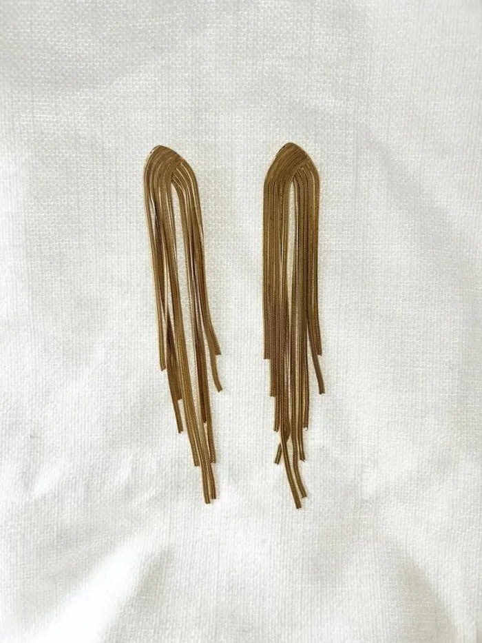 Jewelry and Accessories Earrings Easy Clothes Golden Flaura Earrings Jewelry and Accessories Earrings Easy Clothes Golden Flaura Earrings