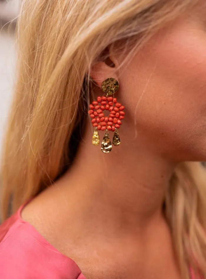 Jewelry and Accessories Earrings Easy Clothes Terracotta Nitra Earrings