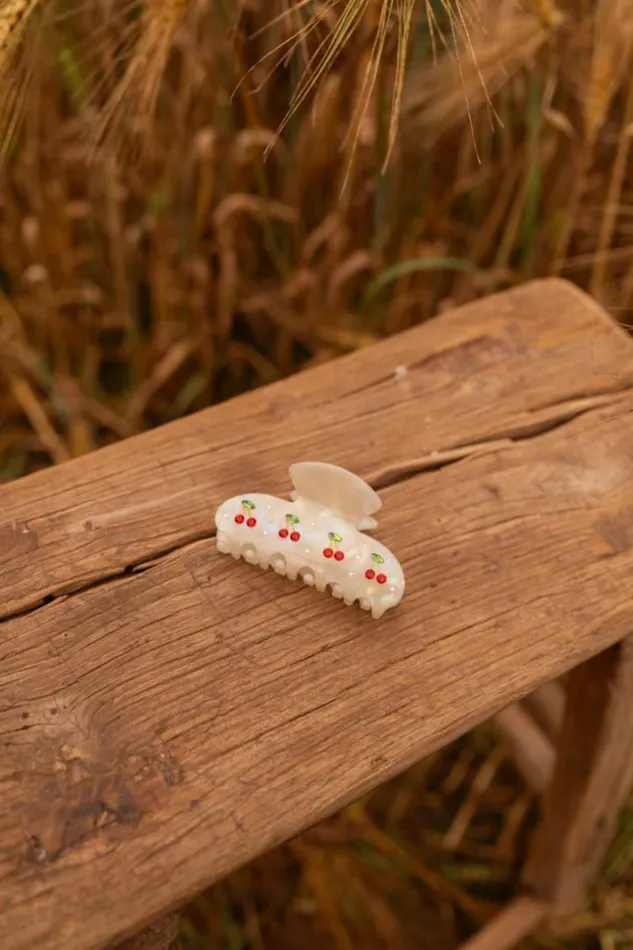 Jewelry and Accessories Hair Clips Easy Clothes Cherry Hair Clip