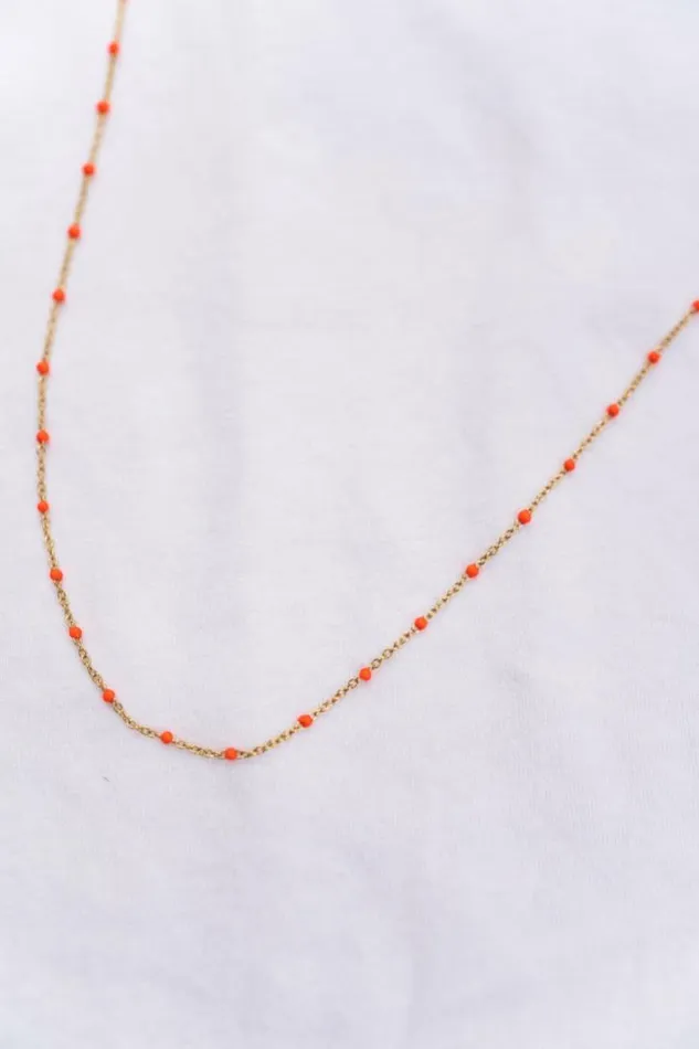 Jewelry and Accessories Necklaces Easy Clothes Orange Mary Necklace Orange Jewelry and Accessories Necklaces Easy Clothes Orange Mary Necklace Orange