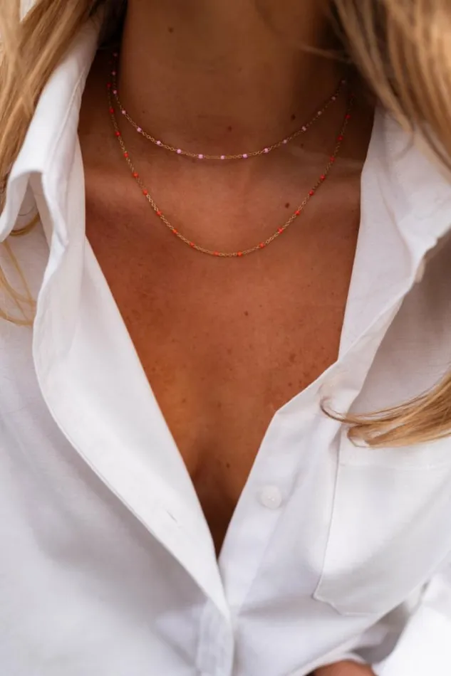 Jewelry and Accessories Necklaces Easy Clothes Orange Mary Necklace Orange Jewelry and Accessories Necklaces Easy Clothes Orange Mary Necklace Orange