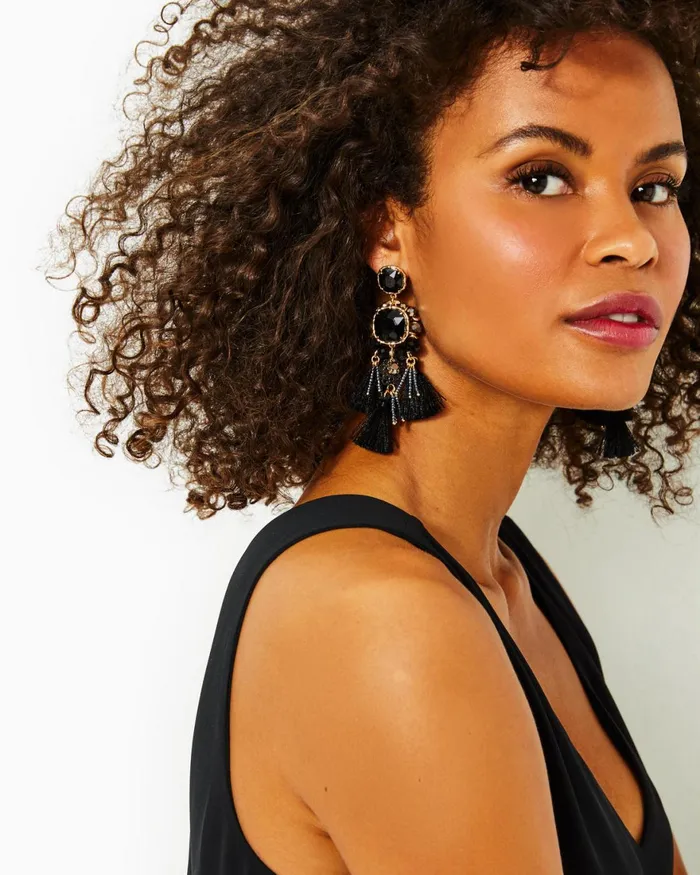 Jewelry WomenHome and Gifts Lilly Pulitzer Waterside Earrings Onyx