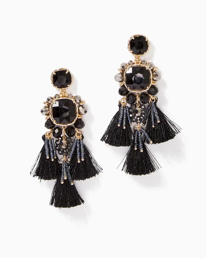 Jewelry WomenHome and Gifts Lilly Pulitzer Waterside Earrings Onyx