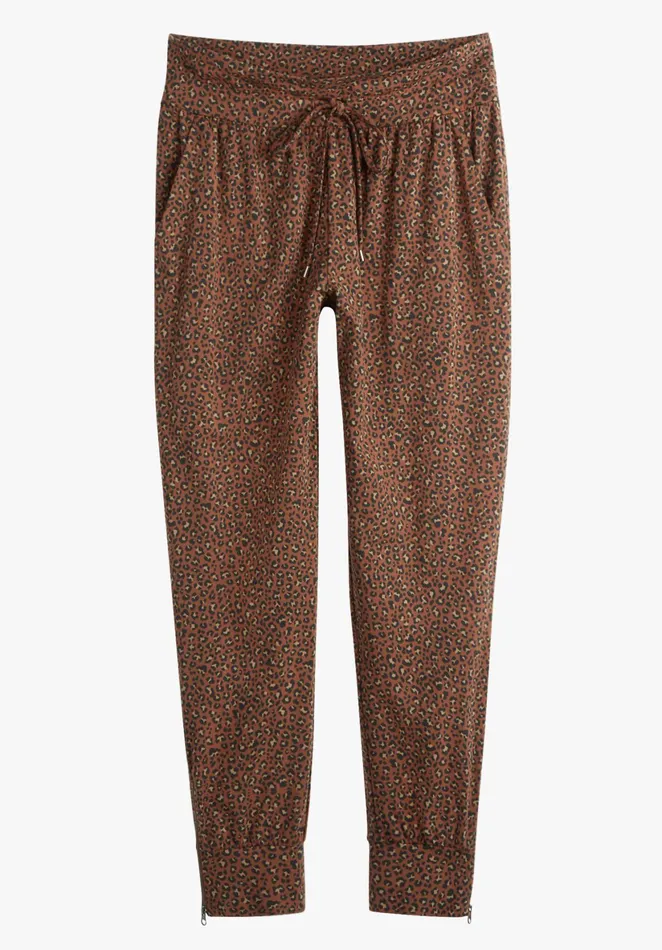 Joggers and Leggings Women Hush Amie Printed Joggers Graphic Leopard Brown