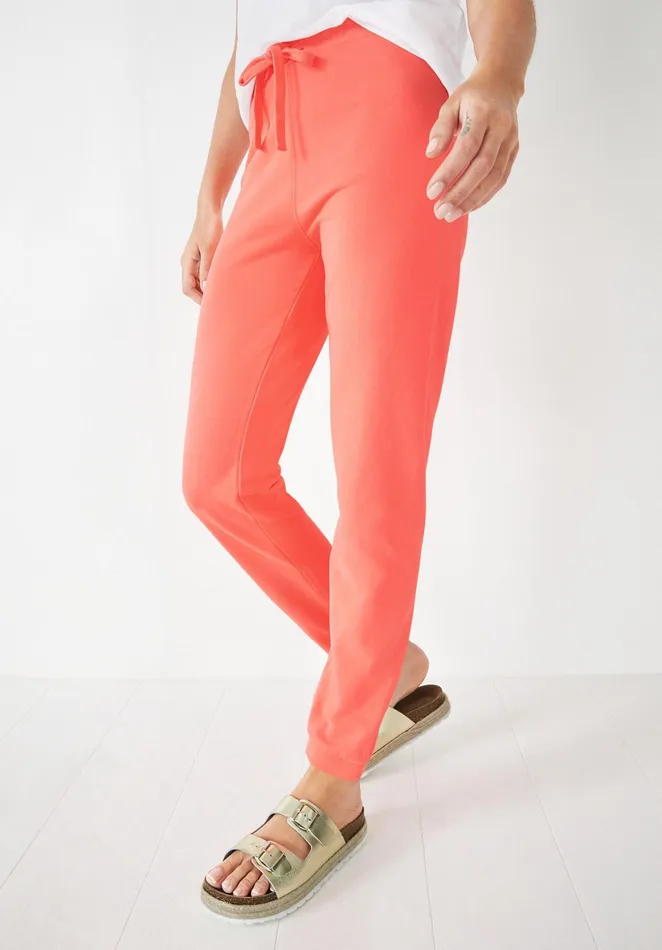 Joggers and Leggings Women Hush Lindsey Washed Joggers Vibrant Coral Pink