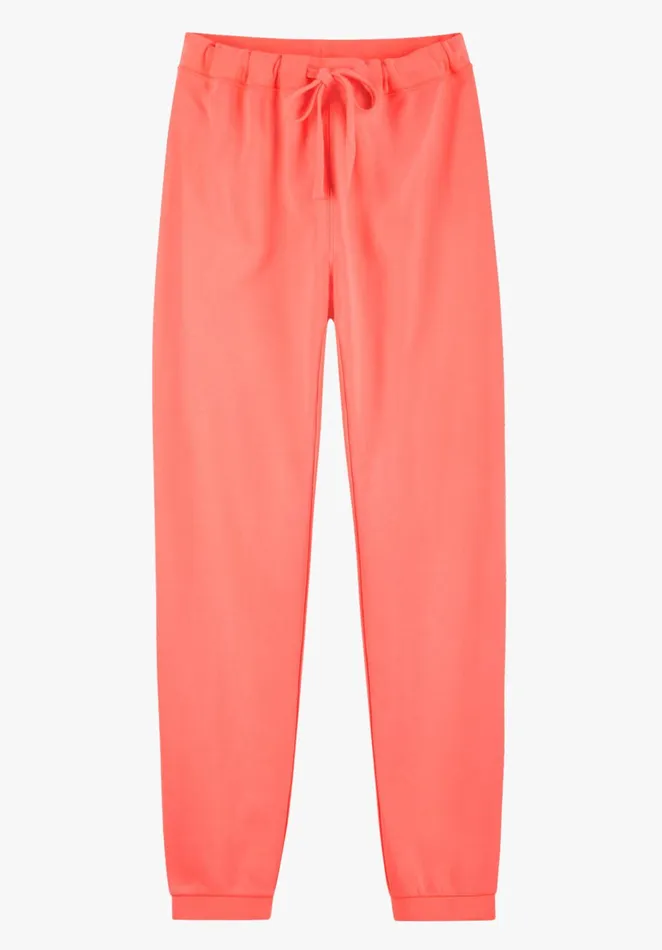 Joggers and Leggings Women Hush Lindsey Washed Joggers Vibrant Coral Pink