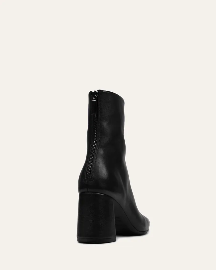 jomercer ANKLE BOOTS Women Nevada mid ankle boots black leather